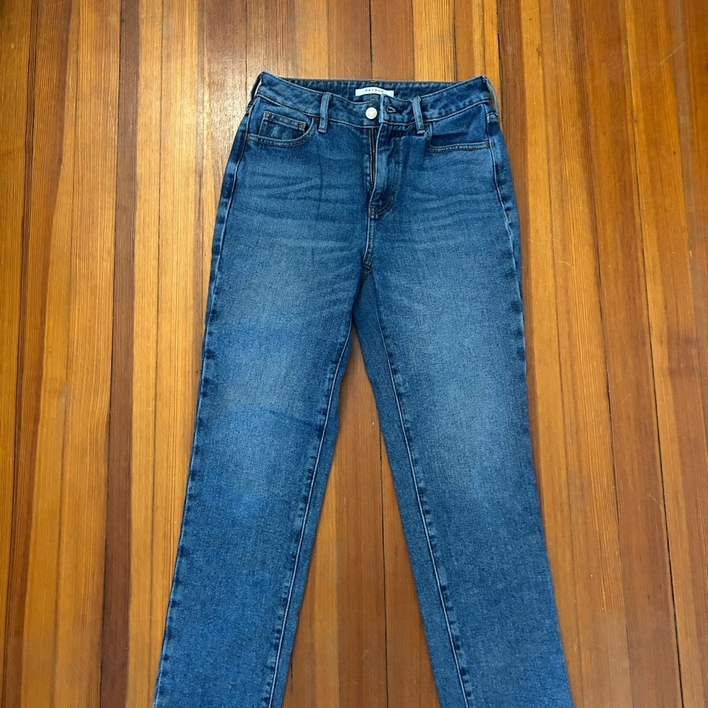 Women's Mid-Rise Blue Jeans - Classic Dark Wash